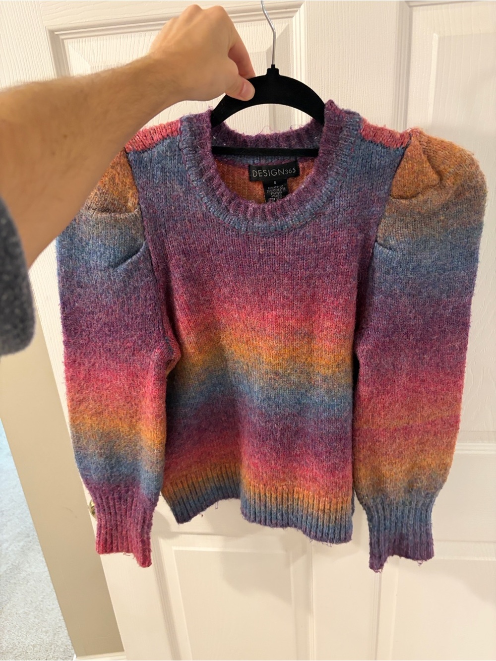 Rainbow wool sweater